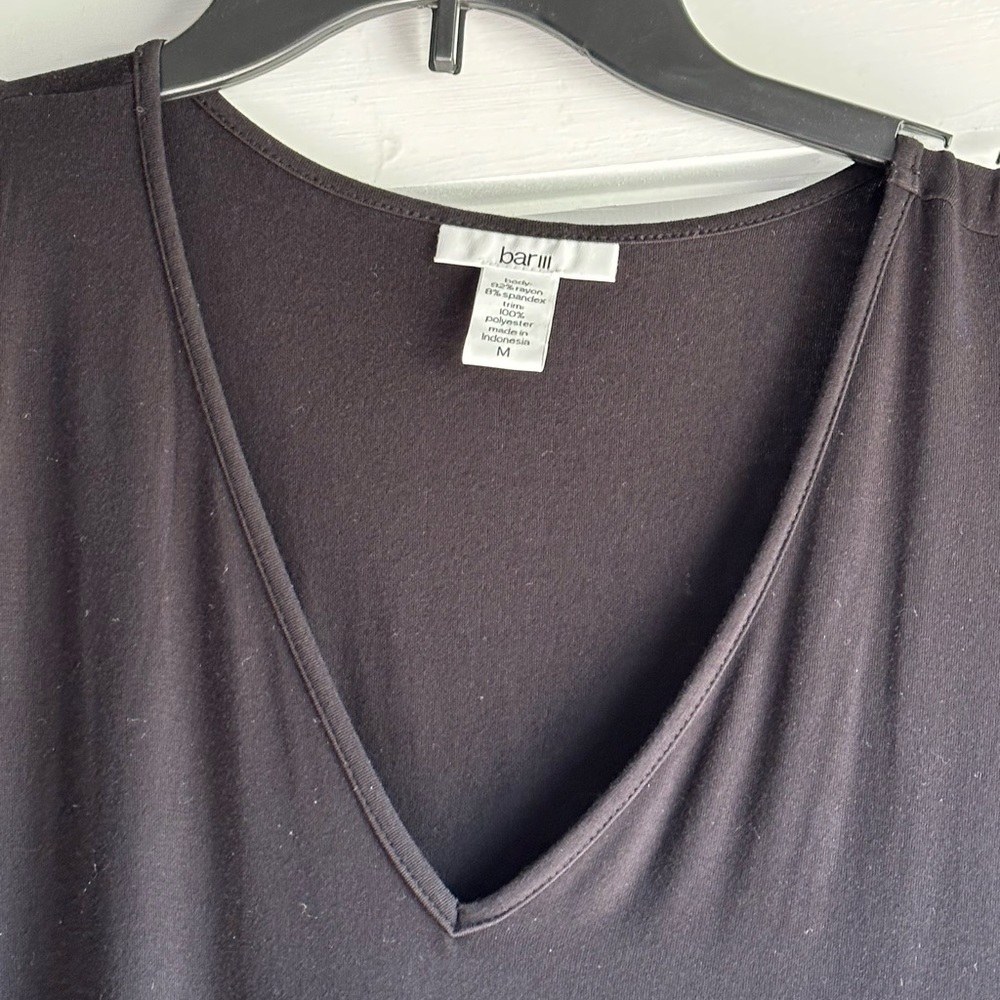 BarIII Black jersey maxi-dress